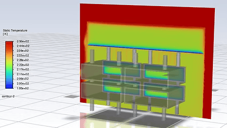 Annotated robotic biopsy system, showing the gantry, end-effector, power, camera, and computing subsystems